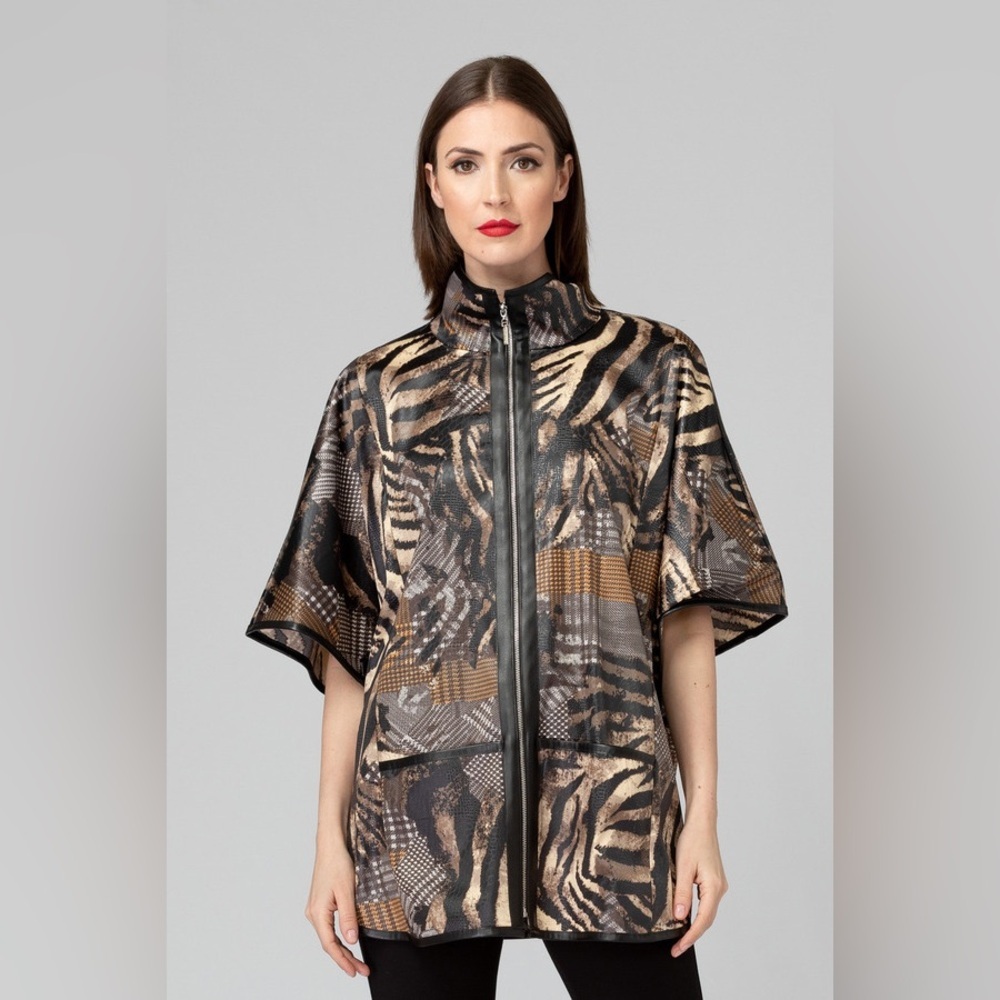 Joseph Ribkoff Animal Print Jacket sz US 14 - Picture 5 of 17